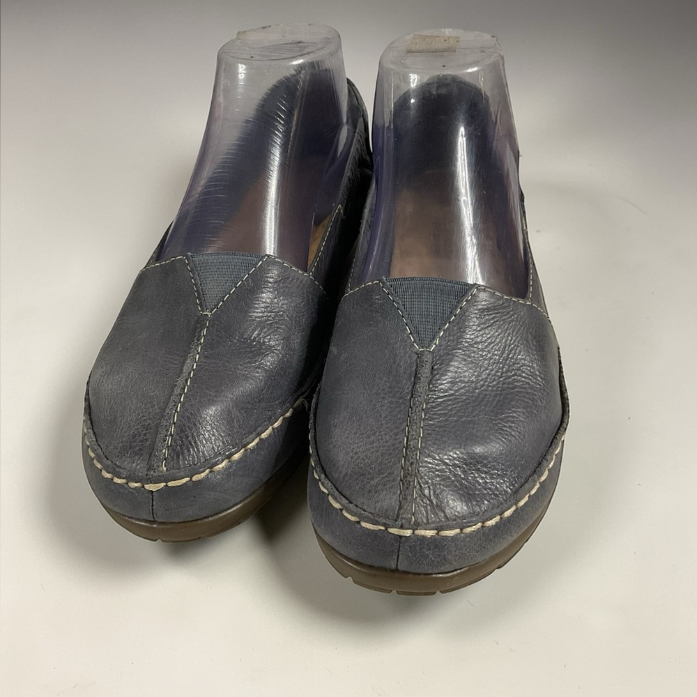 Naturalizer Women's Gray "Fern" Slip-on Leather Loafers Size 8.5M